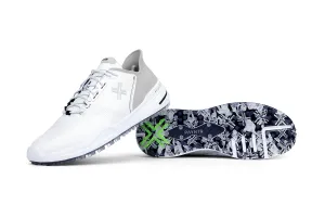 PAYNTR X-005 Spikeless Golf Shoes - White/Grey
