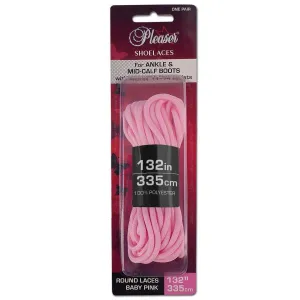 Pleaser Knee High Boot Shoe Laces - Baby Pink