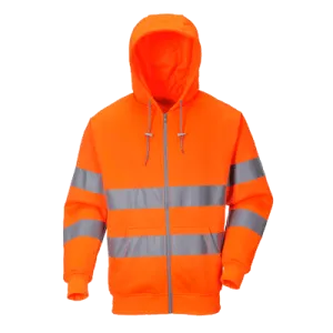 Portwest B305 Hi-Vis Zip Front Hoodie