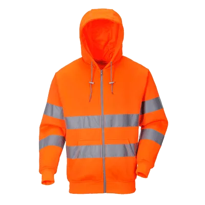 Portwest B305 Hi-Vis Zip Front Hoodie