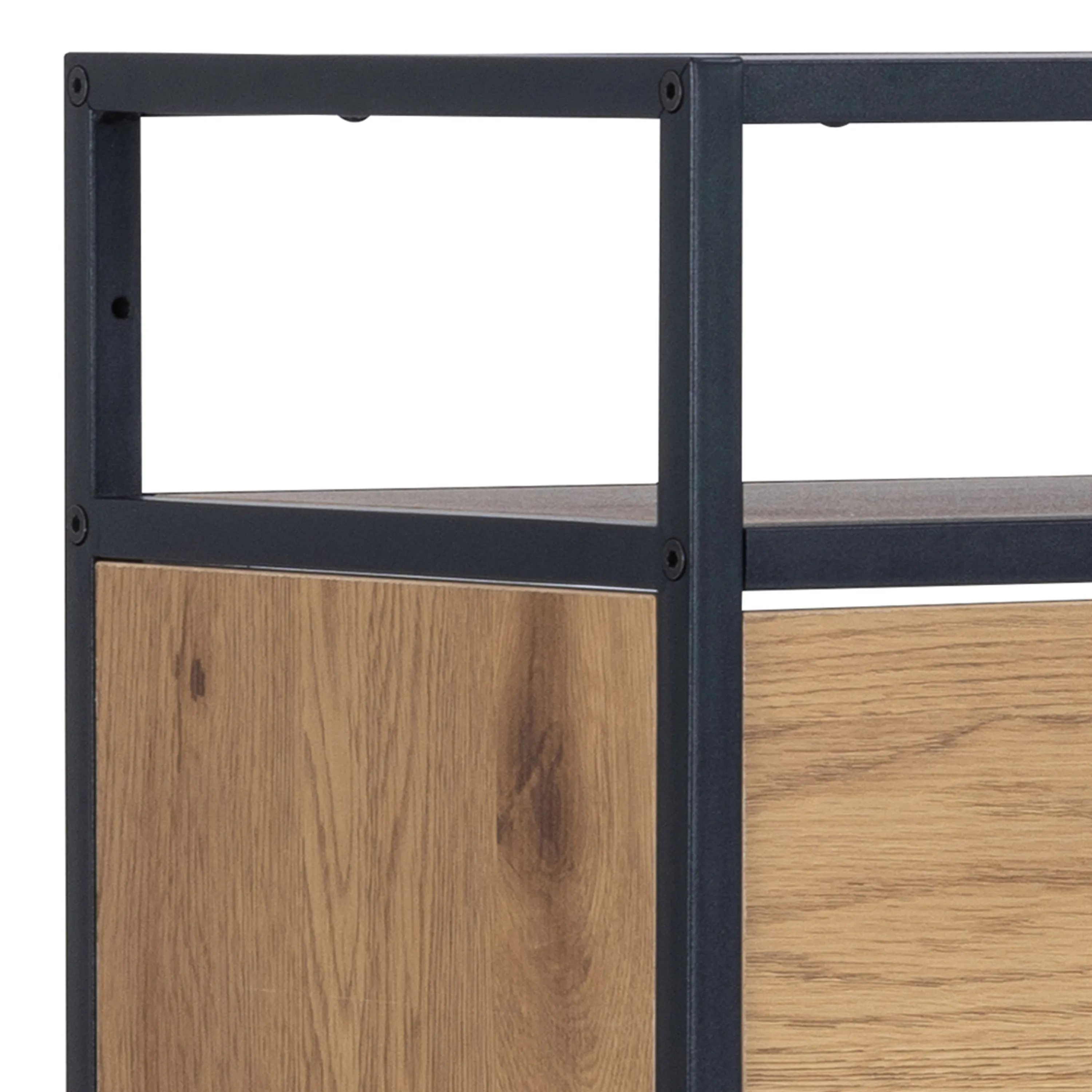 SEAFORD Oak Shoe Storage Cabinet