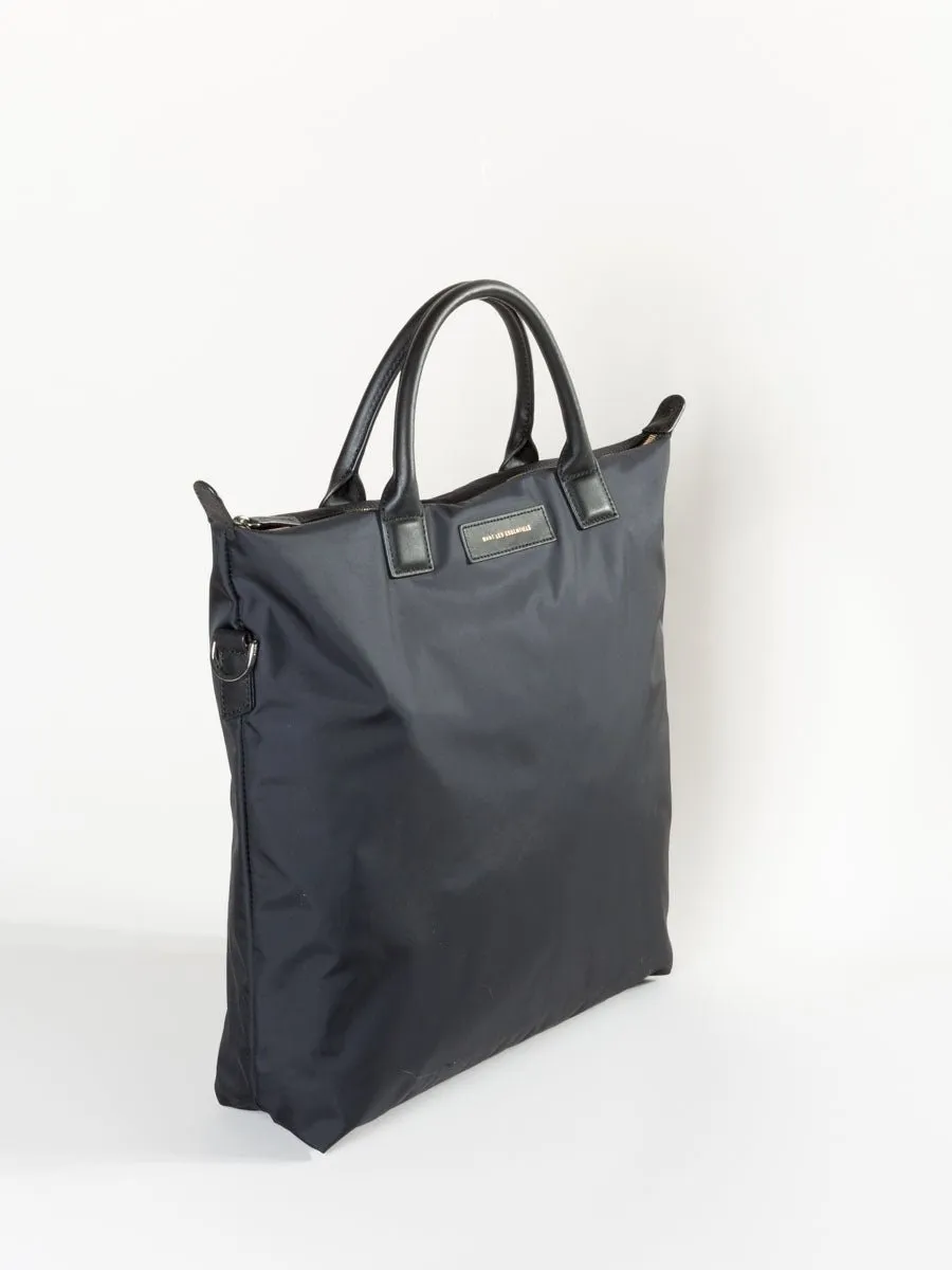 shopper tote - black nylon