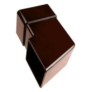 Square Downpipe Shoe 65mm - Brown