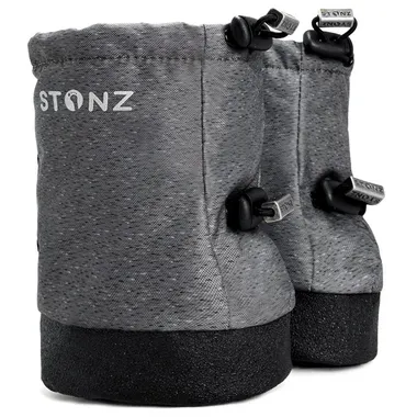 Stonz - Baby Puffer Booties - Heather Grey