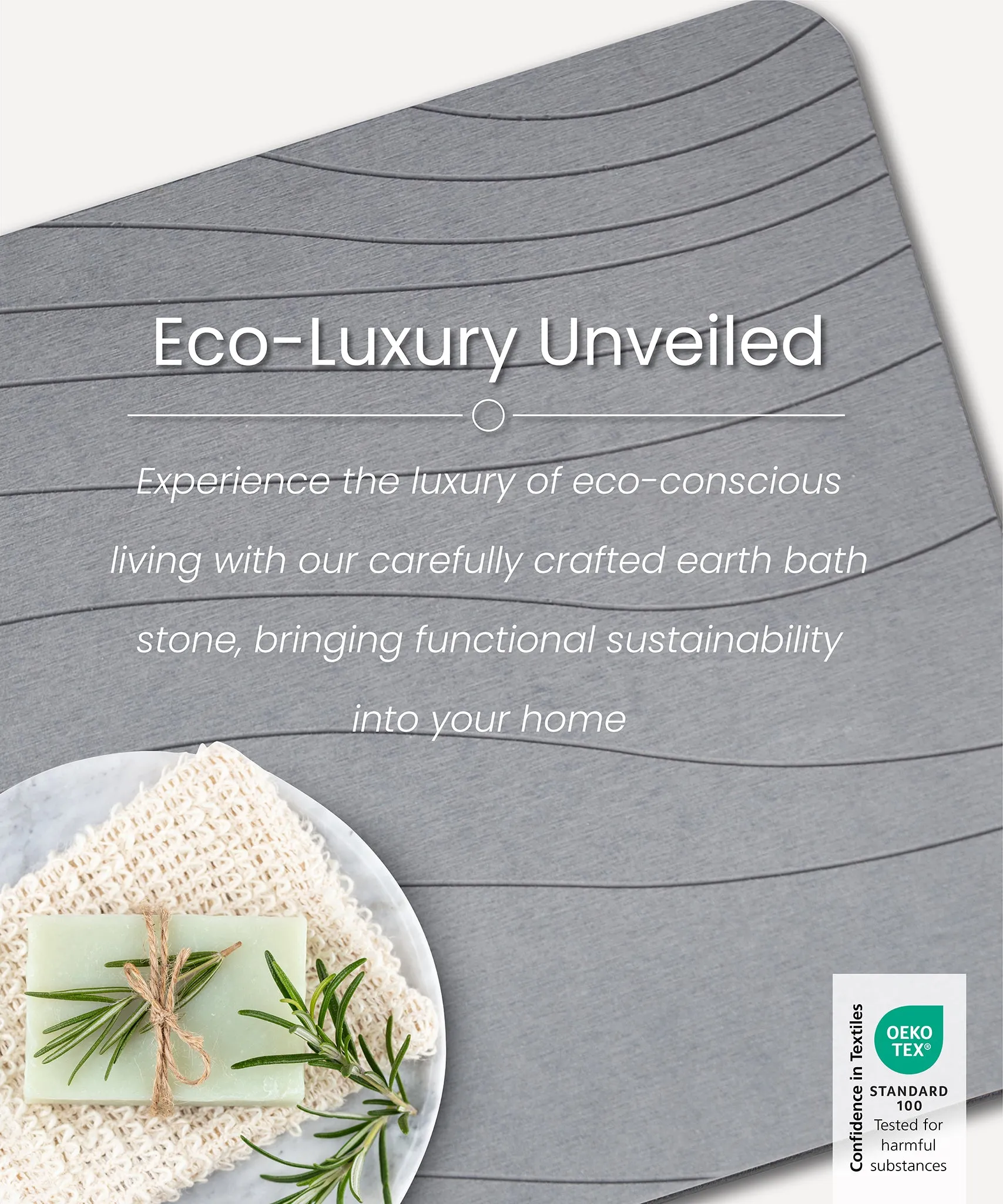 Terra Diatomaceous Earth Bath Stone Mat