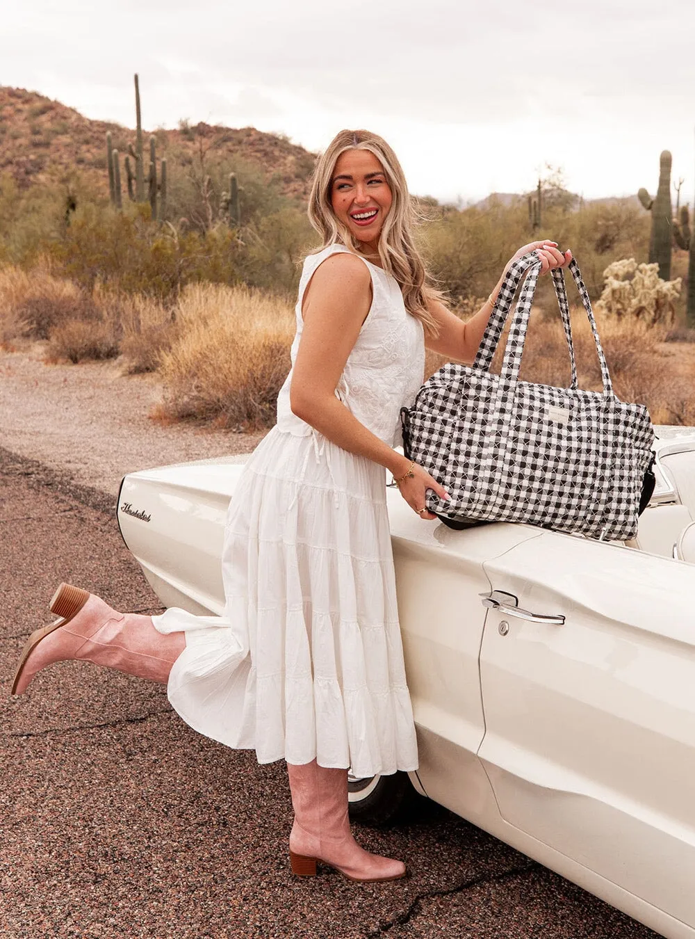 The Road Tripper Black Gingham