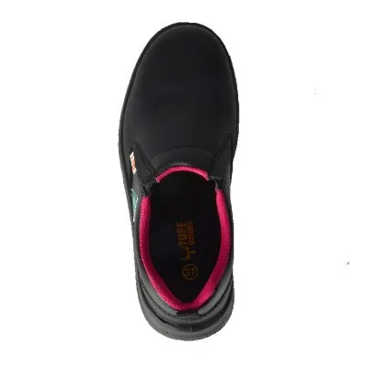 Tuff & Durable� - No Tie Working Shoes with Steel Toe & Plate - Black