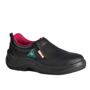 Tuff & Durable� - No Tie Working Shoes with Steel Toe & Plate - Black