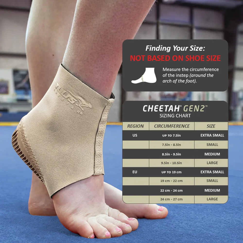 TULI'S® CHEETAH® GEN2™ HEEL CUP WITH COMPRESSION SLEEVE, FITTED YOUTH