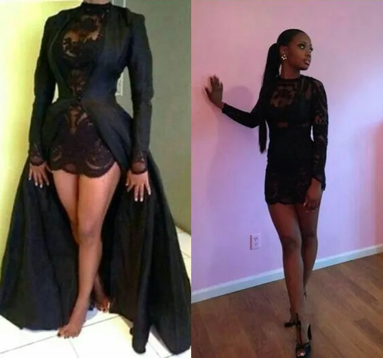 Unique Long Sleeve Jacket with Lace Skirt Under Prom/Under Dress 2018