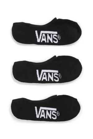 Vans Classic Super No-Show Sock 3 pack - Black