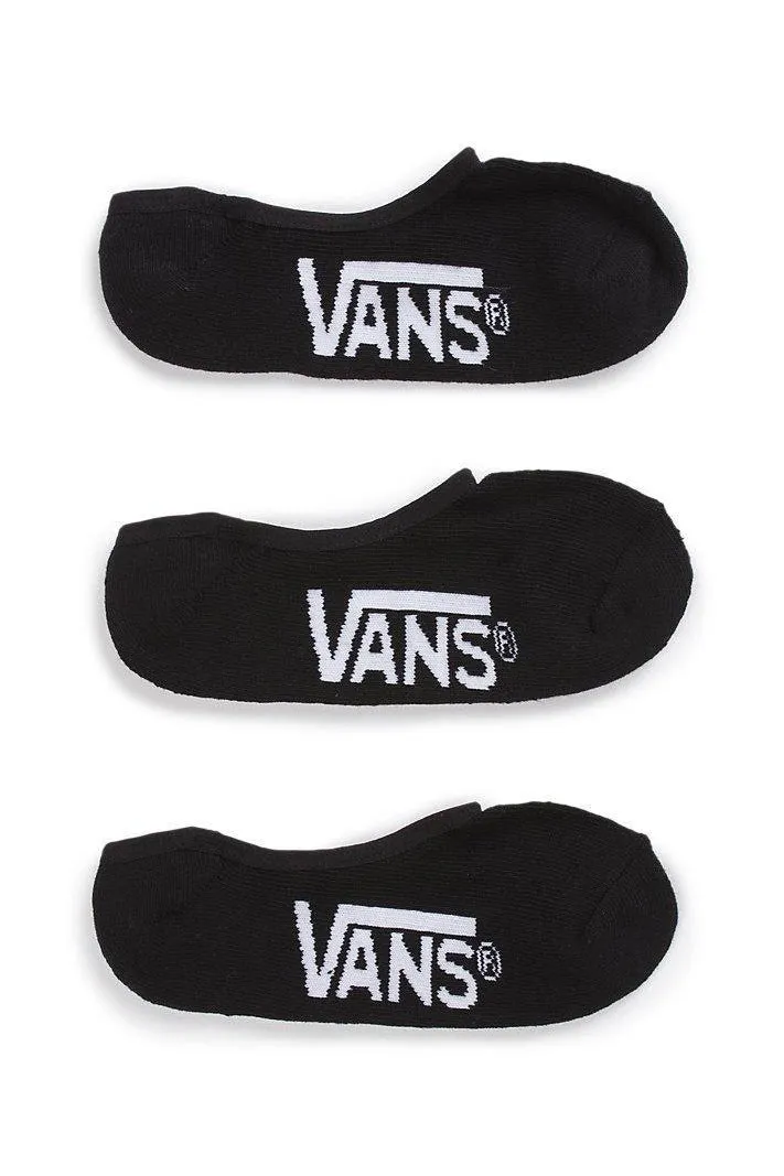 Vans Classic Super No-Show Sock 3 pack - Black