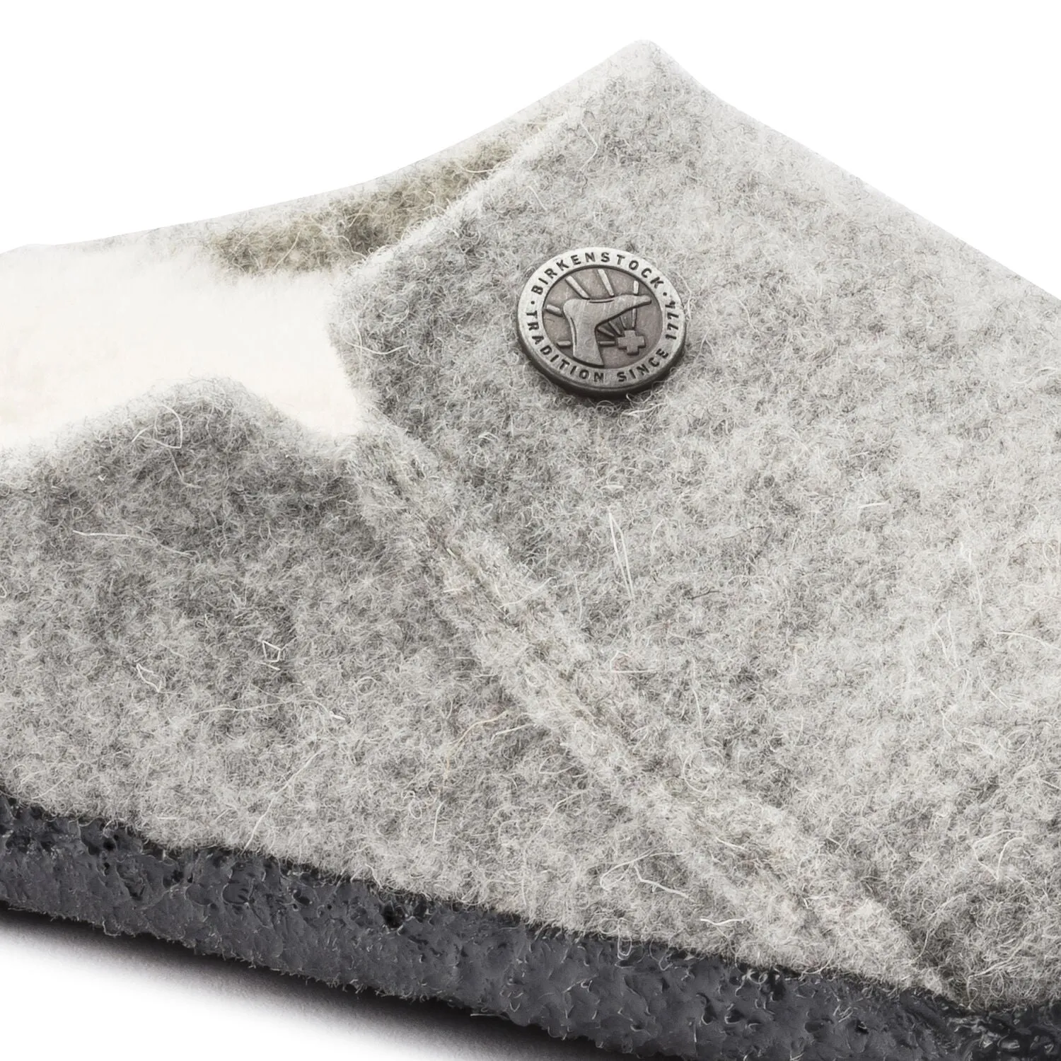 Zermatt Kids - Ligth Grey Wool Felt Shearling||Zermatt pour enfants - Feutre de laine et fourrure gris pâle