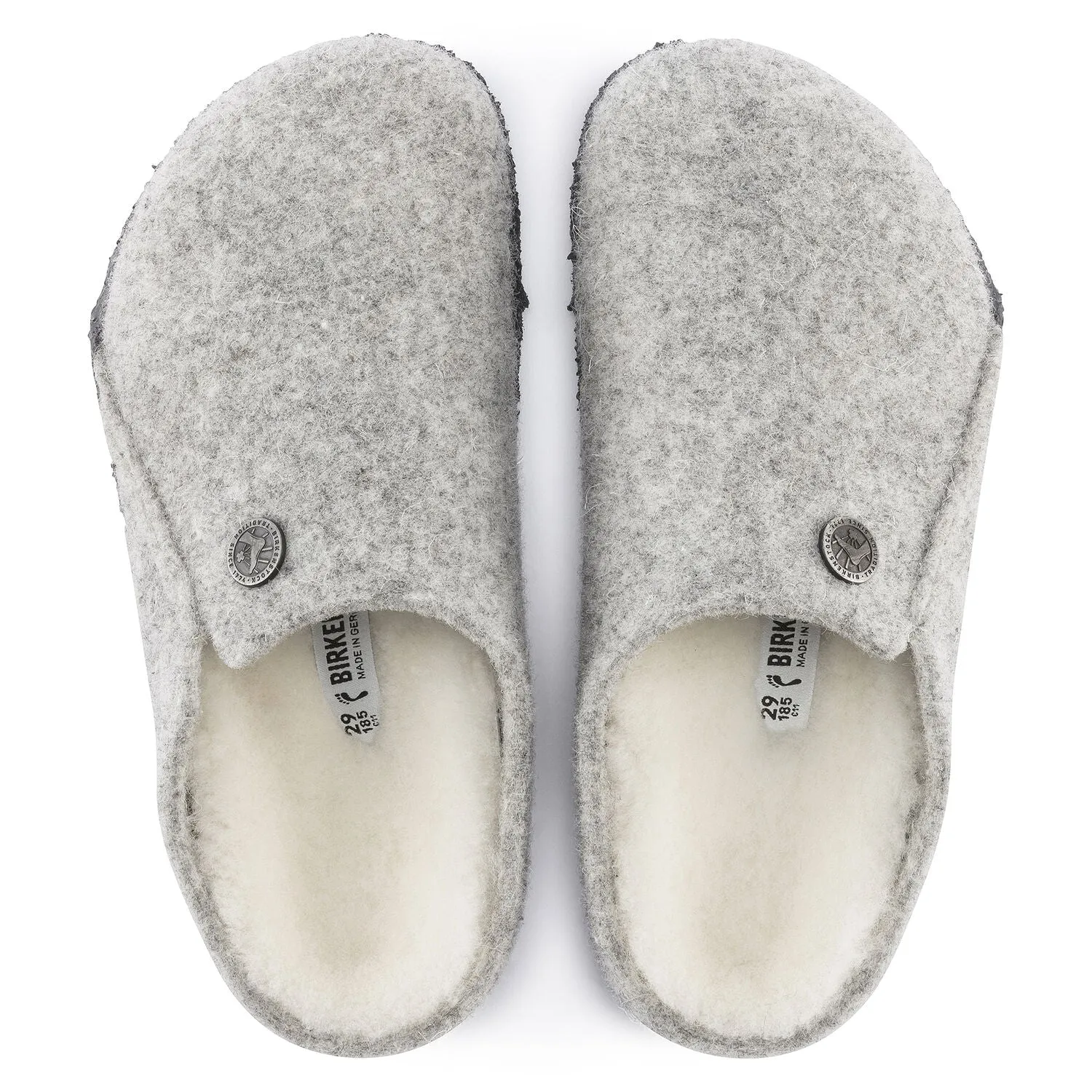 Zermatt Kids - Ligth Grey Wool Felt Shearling||Zermatt pour enfants - Feutre de laine et fourrure gris pâle